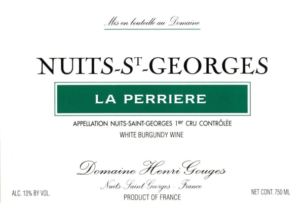 Rượu vang trằng Domaine Henri Gouges Nuits-St-Georges La Perriere Premier Cru Blanc 2010