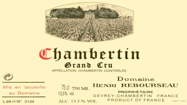 Rượu vang đỏ Domaine Henri Rebourseau Chambertin Grand Cru 2004