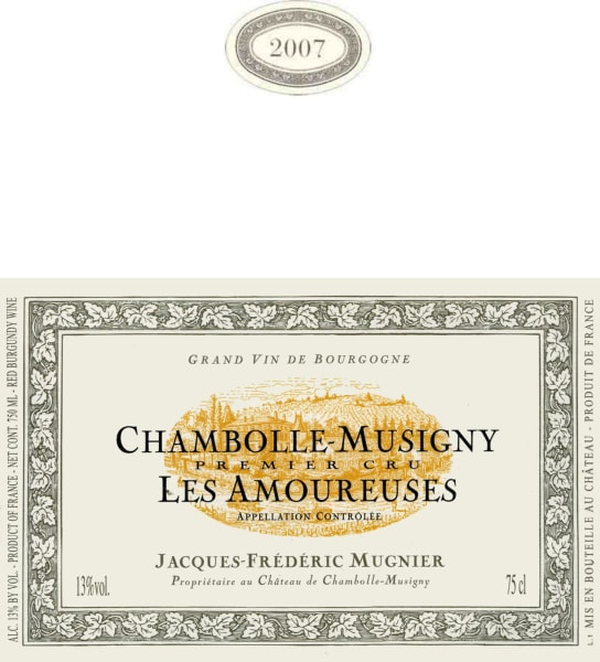 Rượu vang đỏ Domaine Jacques-Frederic Mugnier Chambolle-Musigny les Amoureuses Premier Cru 2007