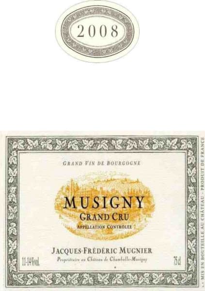 Rượu vang đỏ Domaine Jacques-Frederic Mugnier Le Musigny Grand Cru 2008