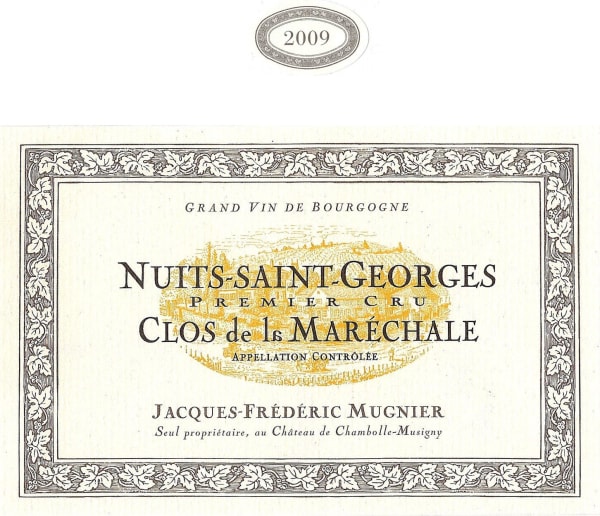 Rượu vang trằng Domaine Jacques-Frederic Mugnier Nuits-Saint-Georges Clos de la Marechale Premier Cru Blanc 2009