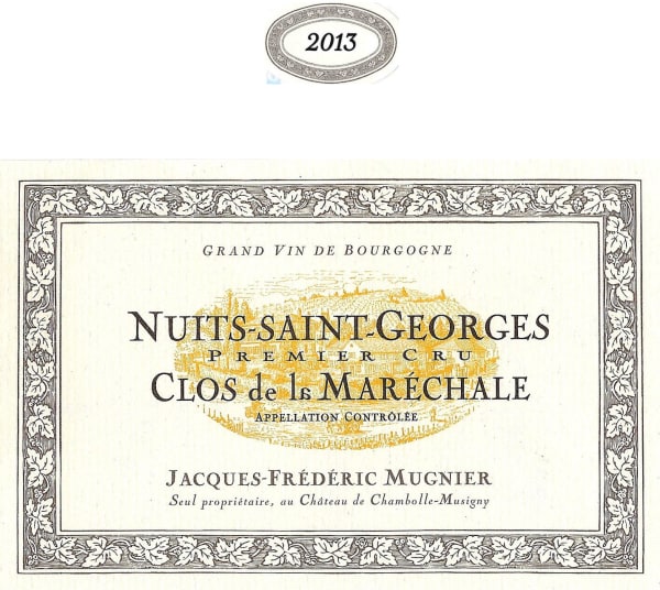 Rượu vang trằng Domaine Jacques-Frederic Mugnier Nuits-St-Georges Clos de la Marechale Premier Cru Blanc 2013
