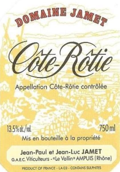 Rượu vang đỏ Domaine Jamet Cote-Rotie Rouge 2010