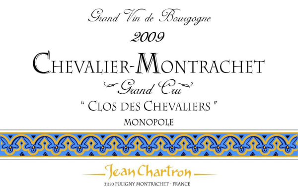 Rượu vang trằng Domaine Jean Chartron Chevalier-Montrachet Clos des Chevaliers Grand Cru 2009