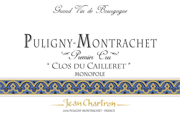 Rượu vang trằng Domaine Jean Chartron Puligny-Montrachet Clos du Cailleret Premier Cru Monopole 2017