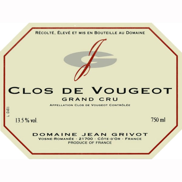 Rượu vang đỏ Domaine Jean Grivot Clos de Vougeot Grand Cru 1999