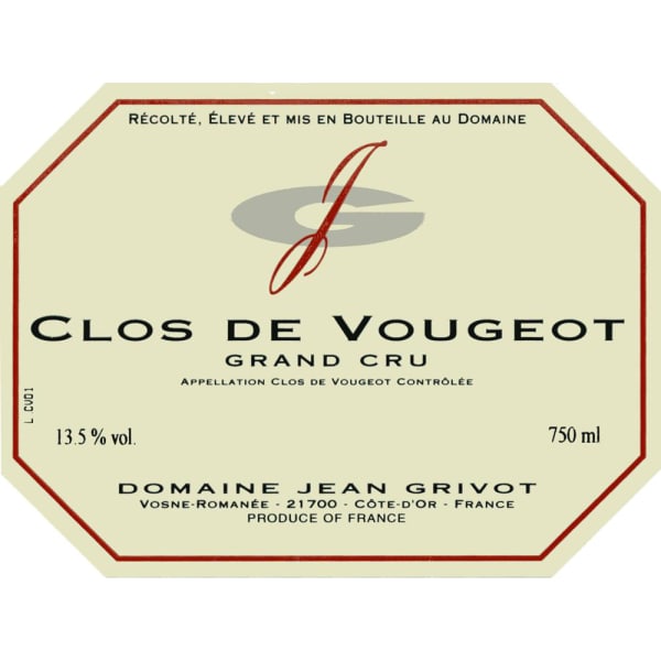 Rượu vang đỏ Domaine Jean Grivot Clos de Vougeot Grand Cru 2011