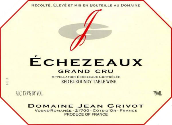 Rượu vang đỏ Domaine Jean Grivot Echezeaux Grand Cru 2012