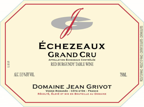 Rượu vang đỏ Domaine Jean Grivot Echezeaux Grand Cru 2017