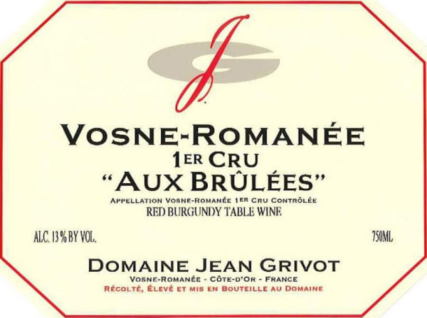 Rượu vang đỏ Domaine Jean Grivot Vosne Romanee Aux Brulees Premier Cru 2012