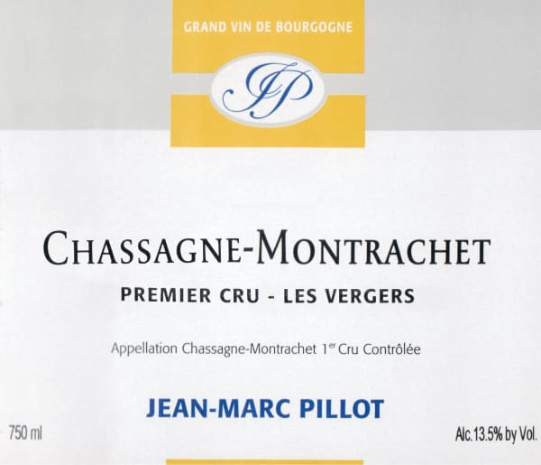 Rượu vang trằng Domaine Jean-Marc Pillot Chassagne-Montrachet Les Vergers Premier Cru 2018