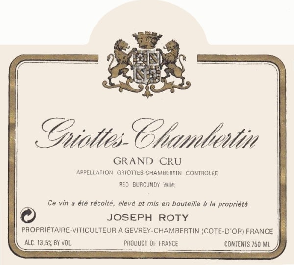 Rượu vang đỏ Domaine Joseph Roty Griottes-Chambertin Grand Cru 2012