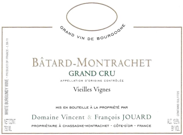 Rượu vang trằng Domaine Jouard Batard-Montrachet Grand Cru Vieilles Vignes 2012
