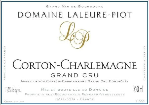 Rượu vang trằng Domaine Laleure-Piot Corton-Charlemagne Grand Cru 2011
