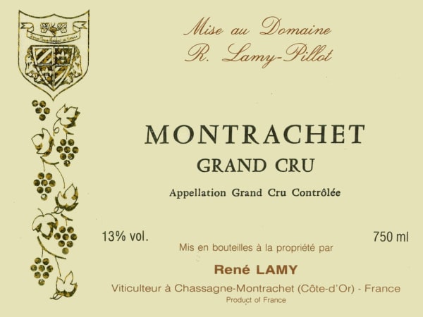 Rượu vang trằng Domaine Lamy Pillot Le Montrachet Grand Cru 2001