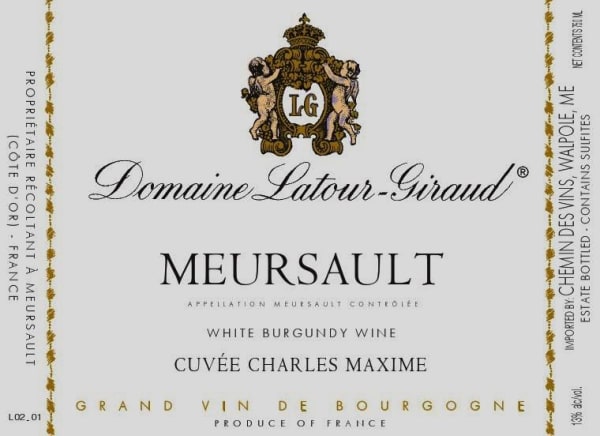 Rượu vang trằng Domaine Latour-Giraud Meursault Cuvee Charles Maxime 2021