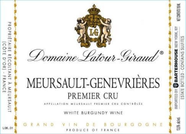 Rượu vang trằng Domaine Latour-Giraud Meursault-Genevrieres Premier Cru 2010