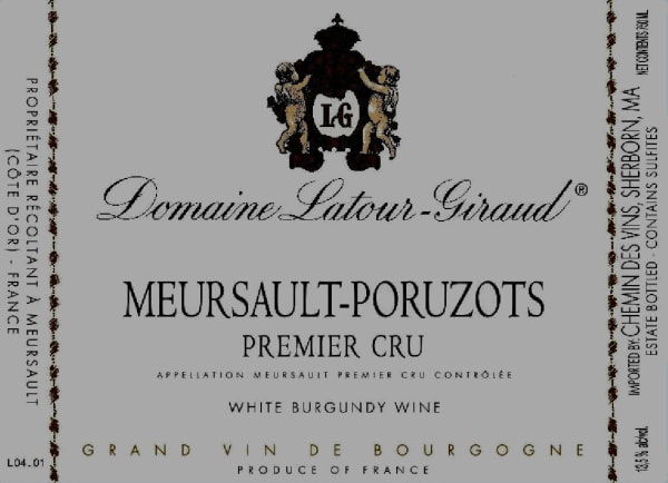 Rượu vang trằng Domaine Latour-Giraud Meursault Les Poruzots Premier Cru 2017