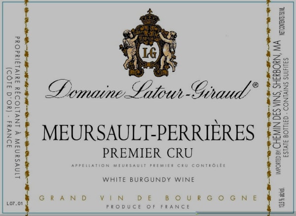 Rượu vang trằng Domaine Latour-Giraud Meursault-Perrieres Premier Cru 2013