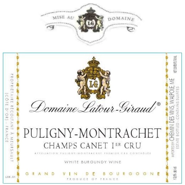 Rượu vang trằng Domaine Latour-Giraud Puligny-Montrachet Champs Canet Premier Cru 2016