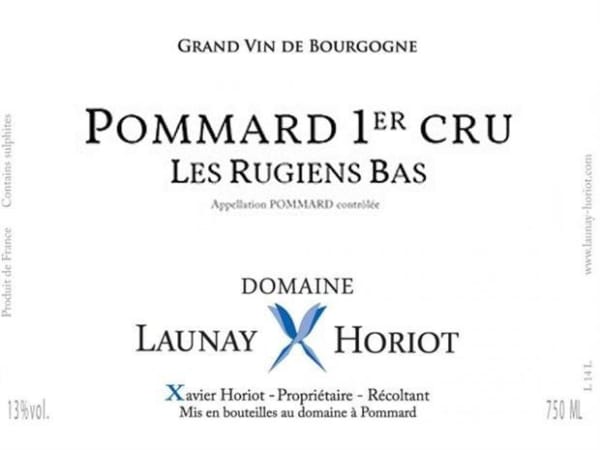 Rượu vang đỏ Domaine Launay-Horiot Pommard Les Rugiens Bas Premier Cru (chai Magnum 1,5 lít) 2015