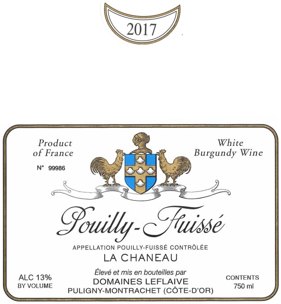 Rượu vang trằng Domaine Leflaive Pouilly-Fuisse La Cheneau 2017