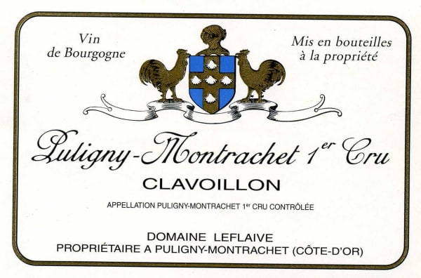 Rượu vang trằng Domaine Leflaive Puligny-Montrachet Clavaillon Premier Cru 2010