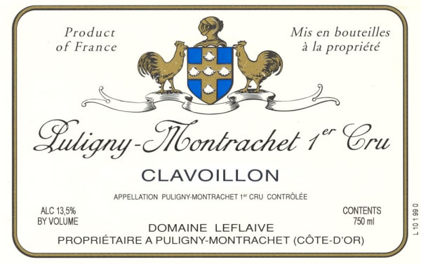 Rượu vang trằng Domaine Leflaive Puligny Montrachet Clavoillon Premier Cru 2007