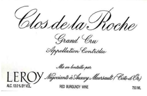 Rượu vang đỏ Domaine Leroy Clos de la Roche Grand Cru 2011