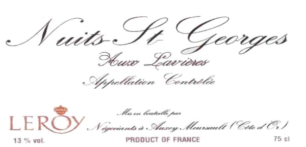 Rượu vang đỏ Domaine Leroy Nuits St Georges Aux Lavieres 2005