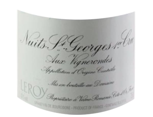 Rượu vang đỏ Domaine Leroy Nuits-St-Georges Aux Vignerondes Premier Cru 2000