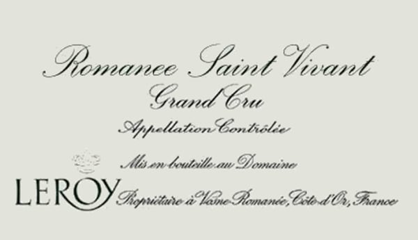 Rượu vang đỏ Domaine Leroy Romanee St. Vivant Grand Cru 2013