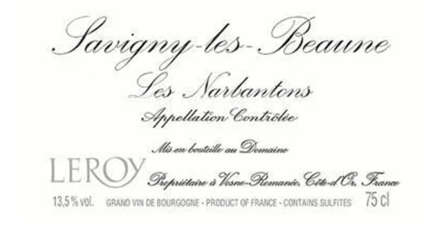 Rượu vang đỏ Domaine Leroy Savigny-les-Beaune Les Narbantons Premier Cru 2001