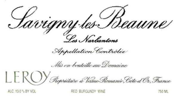 Rượu vang đỏ Domaine Leroy Savigny Les Narbantons 2013