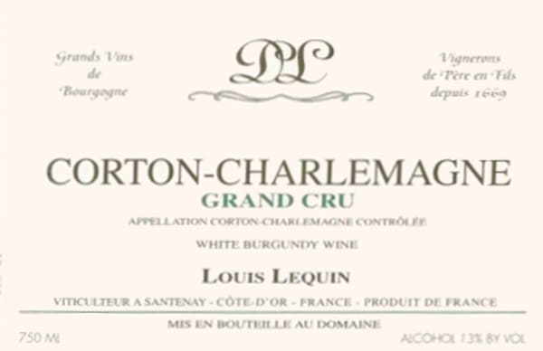 Rượu vang trằng Domaine Loius Lequin Corton-Charlemagne Grand Cru 2002