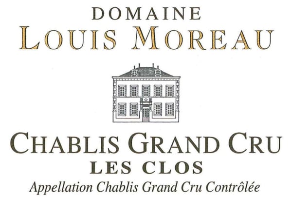 Rượu vang trằng Domaine Louis Moreau Chablis Les Clos Grand Cru 2018