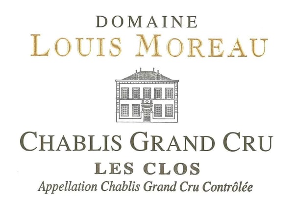 Rượu vang trằng Domaine Louis Moreau Chablis Les Clos Grand Cru 2020