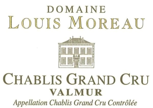 Rượu vang trằng Domaine Louis Moreau Chablis Valmur Grand Cru 2019