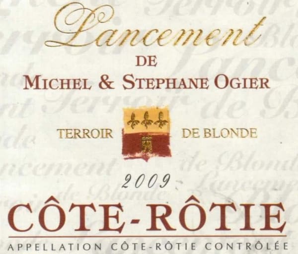 Rượu vang đỏ Domaine M & S Ogier Cote Rotie Lancement 2009