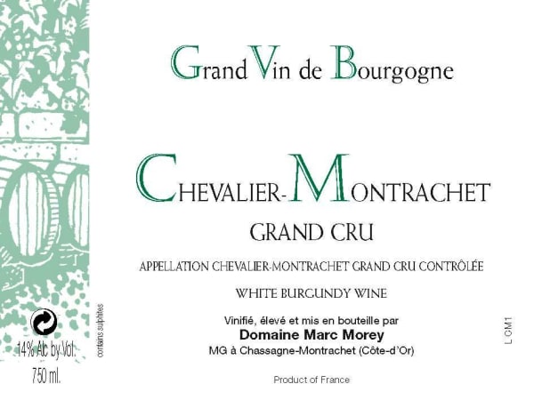 Rượu vang trằng Domaine Marc Morey Chevalier-Montrachet Grand Cru 2009