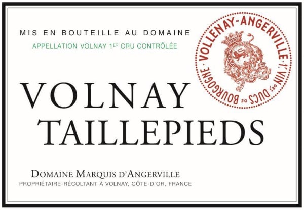 Rượu vang đỏ Domaine Marquis d'Angerville Volnay Taillepieds Premier Cru 2011
