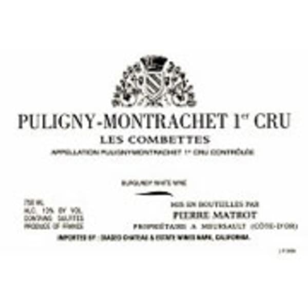 Rượu vang trằng Domaine Matrot Puligny-Montrachet Combettes Premier Cru 2013