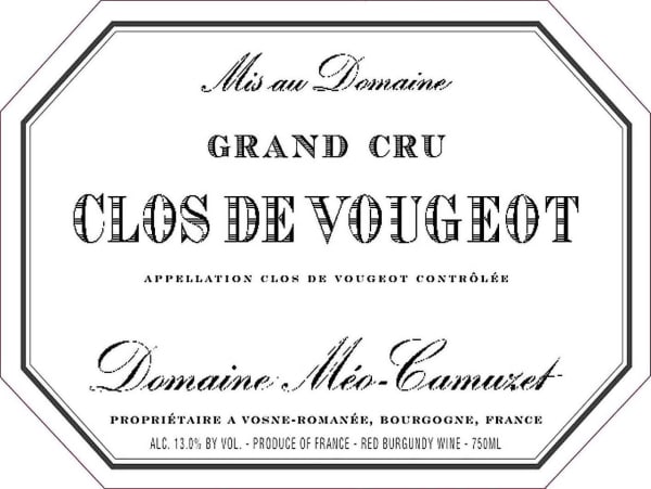 Rượu vang đỏ Domaine Meo-Camuzet Clos de Vougeot Grand Cru 2012