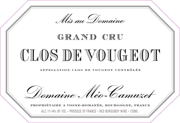 Rượu vang đỏ Domaine Meo-Camuzet Clos de Vougeot Grand Cru 2013