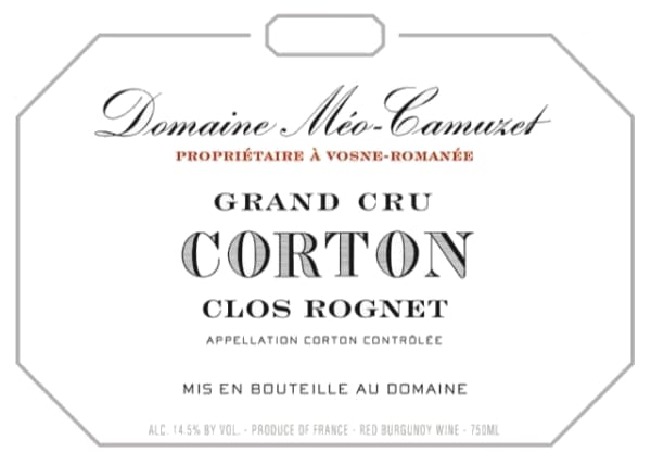 Rượu vang đỏ Domaine Meo-Camuzet Corton Clos Rognet Grand Cru 2021