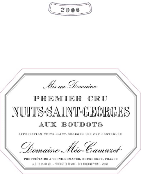 Rượu vang đỏ Domaine Meo-Camuzet Nuits-Saint-Georges Aux Boudots Premier Cru (chai Magnum 1,5 lít) 2006