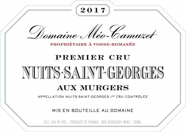 Rượu vang đỏ Domaine Meo-Camuzet Nuits-St-Georges Aux Murgers Premier Cru 2017