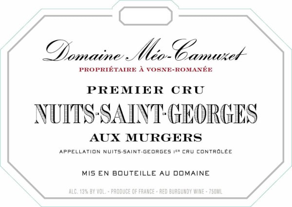 Rượu vang đỏ Domaine Meo-Camuzet Nuits-St-Georges Aux Murgers Premier Cru 2018