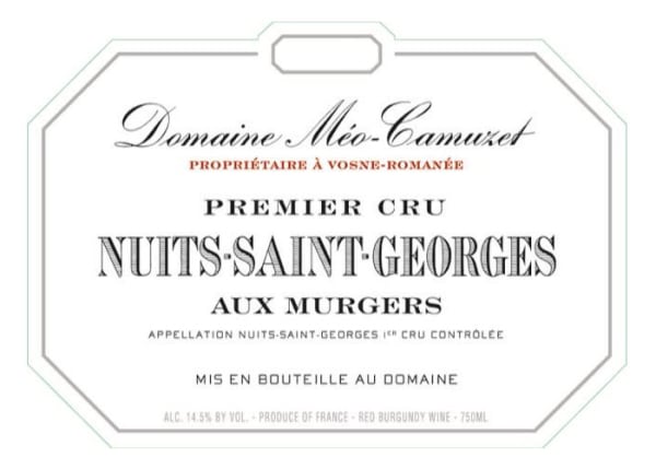 Rượu vang đỏ Domaine Meo-Camuzet Nuits-St-Georges Aux Murgers Premier Cru 2020