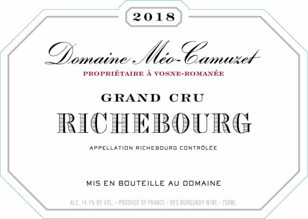 Rượu vang đỏ Domaine Meo-Camuzet Richebourg Grand Cru 2018